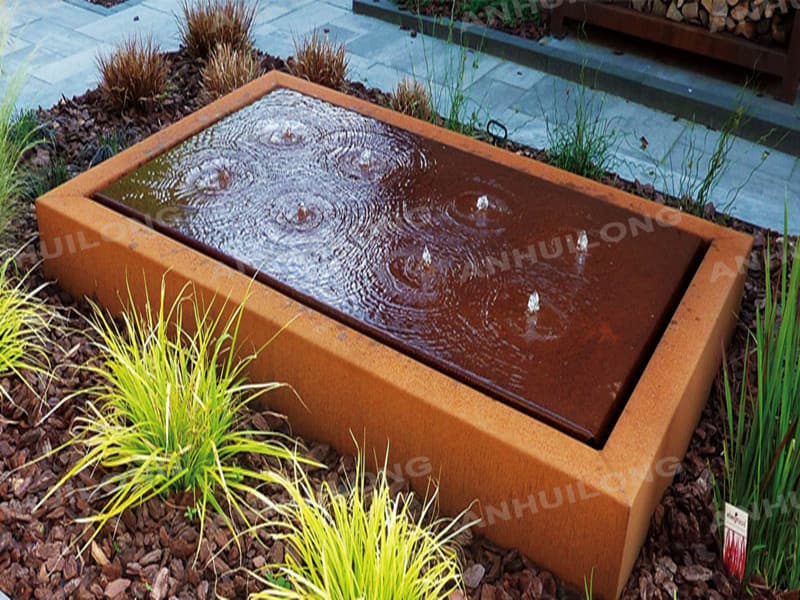 <h3>Water Bowl | Corten Steel Water Features - Flora Select</h3>
